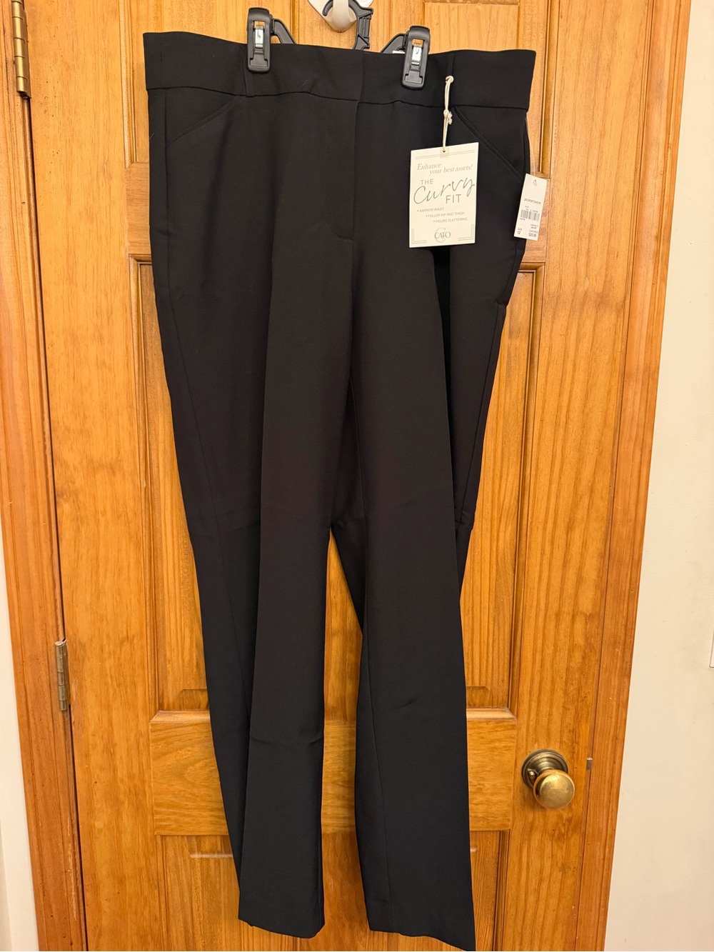 Cato Black Curvy Fit Dress Pants